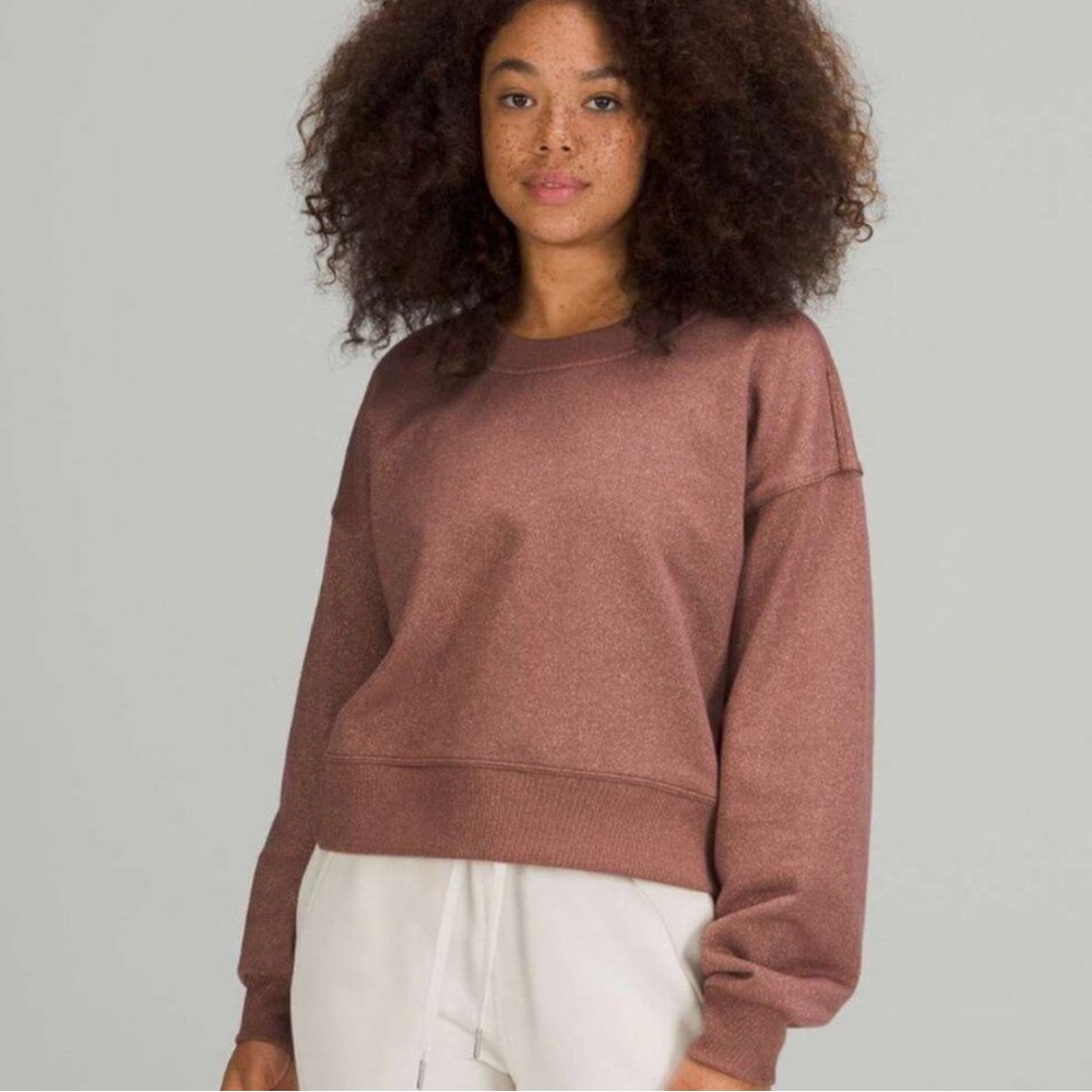 Lululemon Perfectly Oversized Cropped Crew Sweatshirt